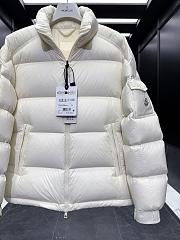 Okify Moncler Levitha White Stand Collar Short Down Jacket Unisex - 5
