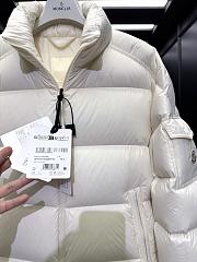 Okify Moncler Levitha White Stand Collar Short Down Jacket Unisex - 3