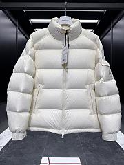 Okify Moncler Levitha White Stand Collar Short Down Jacket Unisex - 2