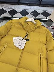 Okify Moncler Levitha Yellow Stand Collar Short Down Jacket Unisex - 6