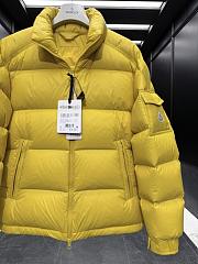 Okify Moncler Levitha Yellow Stand Collar Short Down Jacket Unisex - 5