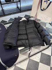 Okify Moncler Levitha Black Stand Collar Short Down Jacket Unisex - 3
