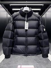 Okify Moncler Levitha Black Stand Collar Short Down Jacket Unisex - 1