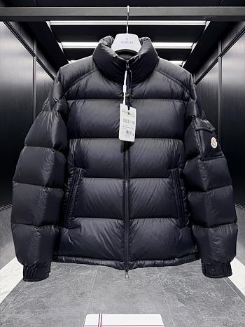 Okify Moncler Levitha Black Stand Collar Short Down Jacket Unisex