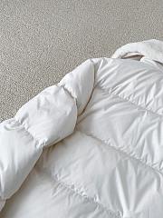 Okify Fendi White Wool Collar Ski Jacket Down Jacket Unisex - 6