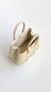 Okify Hermes Neo Garden Party Bag In Cream 23x16x10cm - 5