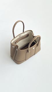 Okify Hermes Neo Garden Party Bag In Brown 23x16x10cm - 2
