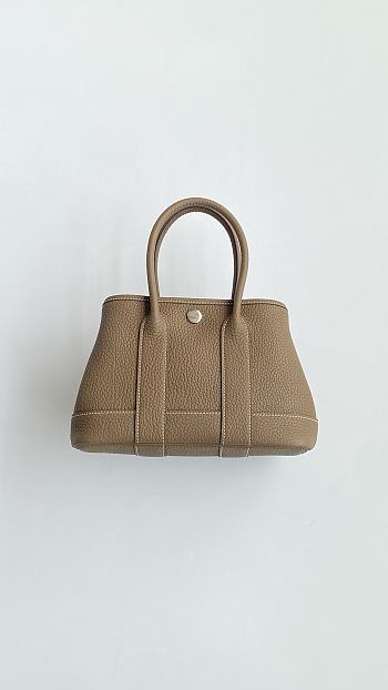 Okify Hermes Neo Garden Party Bag In Brown 23x16x10cm