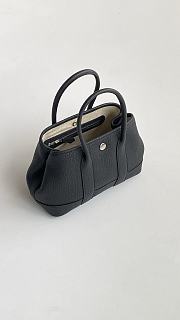 Okify Hermes Neo Garden Party Bag In Black 23x16x10cm - 3