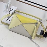 Okify Loewe Puzzle Edge Bag In Yellow And Gray 24x10.5x16.5cm - 4