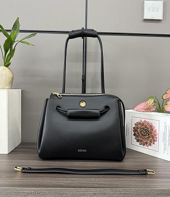 Okify Loewe Medium Madrid Bag In Black 28.5x11x23cm