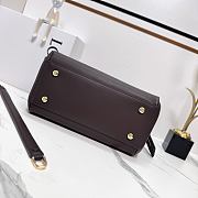 Okify Loewe Medium Madrid Bag In Dark Brown 28.5x11x23cm - 5