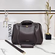 Okify Loewe Medium Madrid Bag In Dark Brown 28.5x11x23cm - 1