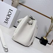 Okify Loewe Medium Madrid Bag In White 28.5x11x23cm - 3