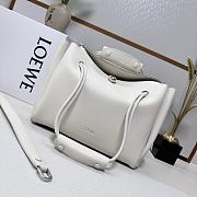 Okify Loewe Medium Madrid Bag In White 28.5x11x23cm - 2