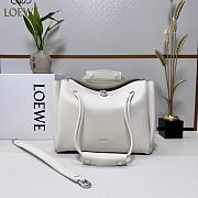 Okify Loewe Medium Madrid Bag In White 28.5x11x23cm - 1