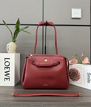 Okify Loewe Medium Madrid Bag In Red 28.5x11x23cm - 1