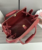 Okify Loewe Medium Madrid Bag In Red 28.5x11x23cm - 6
