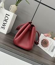 Okify Loewe Medium Madrid Bag In Red 28.5x11x23cm - 5