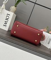 Okify Loewe Medium Madrid Bag In Red 28.5x11x23cm - 4