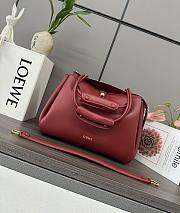 Okify Loewe Medium Madrid Bag In Red 28.5x11x23cm - 2