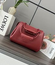 Okify Loewe Medium Madrid Bag In Red 28.5x11x23cm - 3