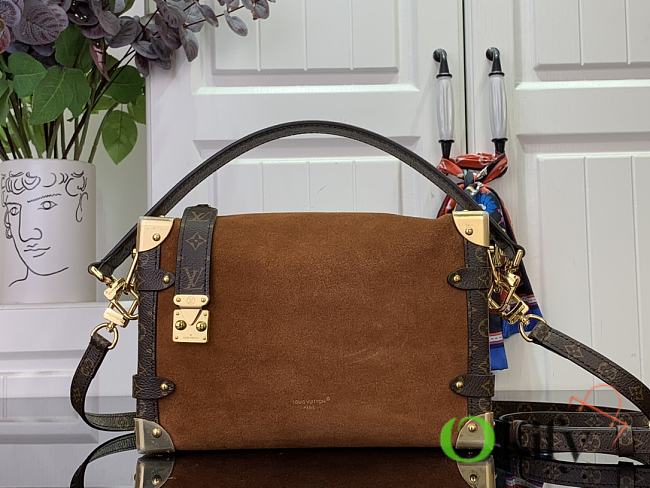 Okify Louis Vuitton Side Trunk MM Bag M15072 23.5x16x8.5cm - 1