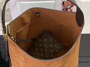 Okify Louis Vuitton Hobo MM Bag In Brown Suede M25516 35x31x18cm - 2