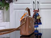Okify Louis Vuitton Capucines Mini Bag In Brown With Cat M25874 21x14x8cm - 5