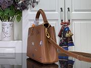 Okify Louis Vuitton Capucines BB Bag In Brown With Cat M25874 27x17.3x9cm - 2
