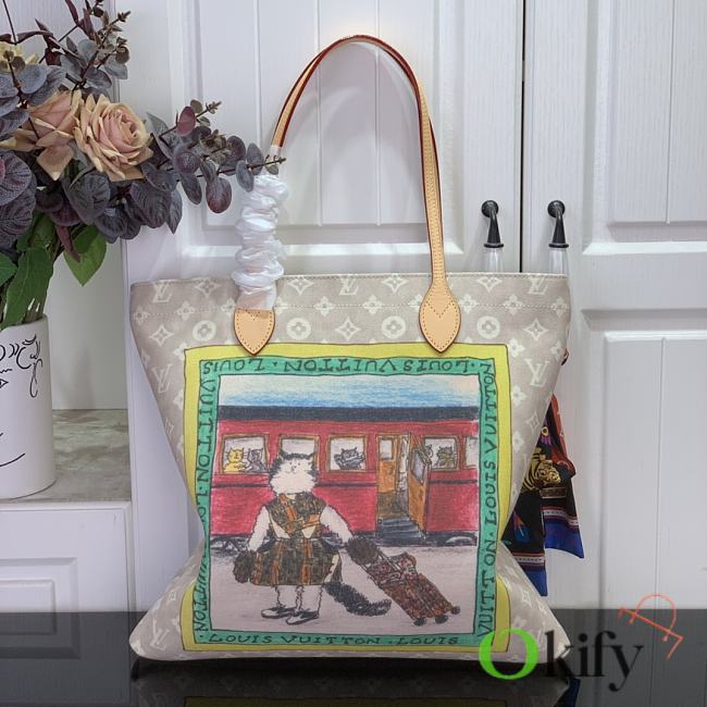 Okify Louis Vuitton Carry It Meowgram Bag M15128 37x37x2cm - 1