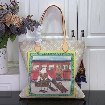 Okify Louis Vuitton Carry It Meowgram Bag M15128 37x37x2cm