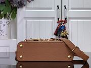 Okify Louis Vuitton Capucine Bag In Brown With Floral Chain M14381 27x17.3x9cm - 2