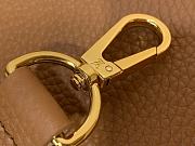 Okify Louis Vuitton Capucine Bag In Brown With Floral Chain M14381 27x17.3x9cm - 3