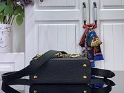 Okify Louis Vuitton Capucine Bag In Black With Floral Chain M14381 21x14x8cm - 3