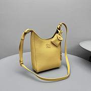 Okify MiuMiu Small Bucket Bag In Yellow 22x16x8cm - 4