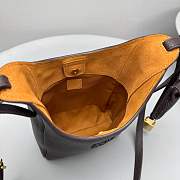 Okify MiuMiu Small Bucket Bag In Dark Brown 22x16x8cm - 6