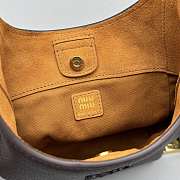 Okify MiuMiu Small Bucket Bag In Dark Brown 22x16x8cm - 5