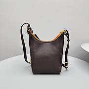 Okify MiuMiu Small Bucket Bag In Dark Brown 22x16x8cm - 2