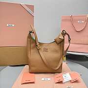 Okify MiuMiu Large Bucket Bag In Brown 30x23x13cm - 1
