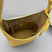 Okify MiuMiu Large Bucket Bag In Yellow 30x23x13cm - 4