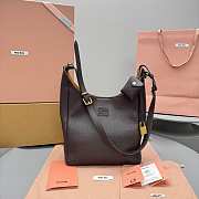 Okify MiuMiu Large Bucket Bag In Dark Brown 30x23x13cm - 1