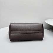 Okify MiuMiu Leather Handbag In Dark Brown 26x17x13cm - 5