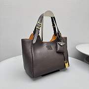 Okify MiuMiu Leather Handbag In Dark Brown 26x17x13cm - 4