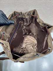 Okify Prada Small Brown Backpack 1BZ0197 35x25x15cm  - 3