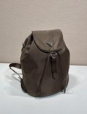 Okify Prada Small Brown Backpack 1BZ0197 35x25x15cm  - 6