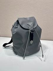 Okify Prada Small Gray Backpack 1BZ0197 35x25x15cm  - 5