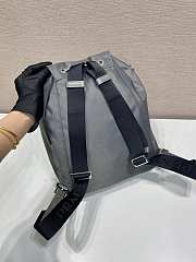 Okify Prada Small Gray Backpack 1BZ0197 35x25x15cm  - 3