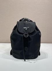Okify Prada Small Black Backpack 1BZ0197 35x25x15cm  - 1