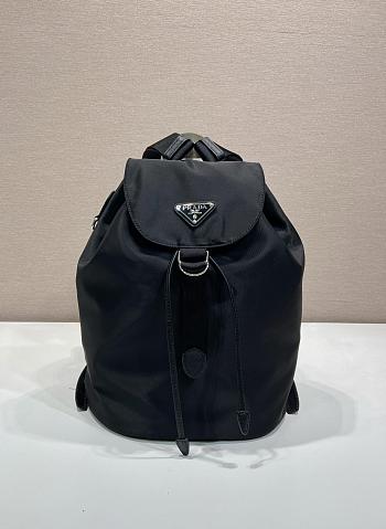 Okify Prada Small Black Backpack 1BZ0197 35x25x15cm 